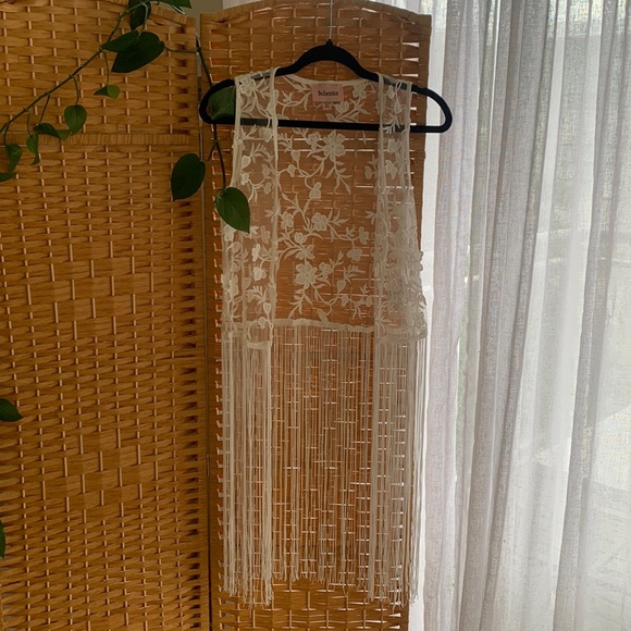 Bohemian - white cover up - cow girl - size US 2 - Picture 1 of 7